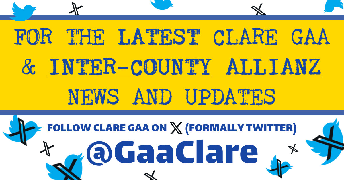Follow Clare GAA on 𝕏