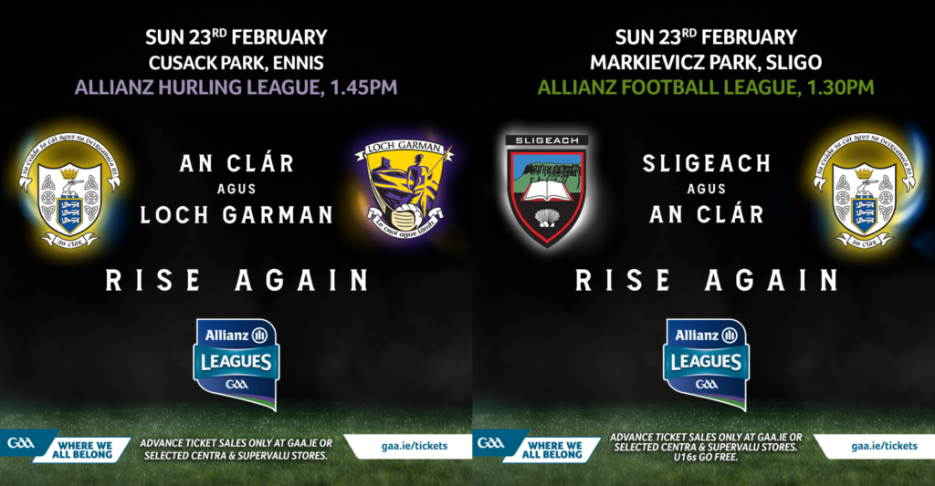 A Busy Weekend – Clare Hurlers and Footballers in Action