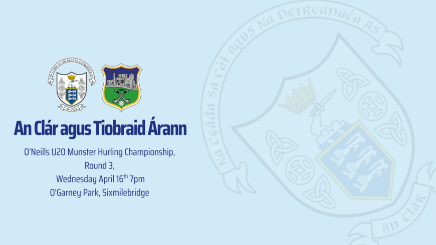 O’Neills U20 Munster Championship Clare V Tipperary